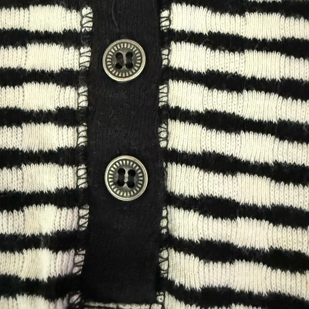 Lucky Brand Black and White Button Down Shirt - Picture 6 of 7